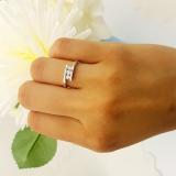 0.30 Carat (ctw) 14K White Gold Round Cut Diamond Ladies Bridal Engagement 3 Stone Ring 1/3 CT