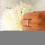 0.50 Carat (ctw) 14K White Gold Alternating Round & Baguette Cut Diamond Ladies Channel Set Anniversary Wedding Band Stackable Ring 1/2 CT