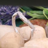 0.15 Carat (ctw) Sterling Silver Round Real Diamond Ladies Wedding Stackable Matching Band Anniversary Guard Ring