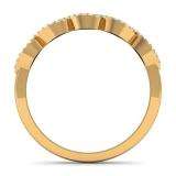 0.25 Carat (ctw) 14K Yellow Gold Round Diamond Ladies Bridal Stackable Anniversary Wedding Band Swirl Ring 1/4 CT