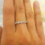 0.25 Carat (ctw) 14K White Gold Round Diamond Ladies Bridal Stackable Anniversary Wedding Band Swirl Ring 1/4 CT