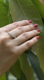 1.50 Carat (ctw) 10K White Gold Round Diamond Ladies Bridal 3 Stone Engagement Ring 1 1/2 CT