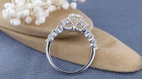 1.50 Carat (ctw) 10K White Gold Round Diamond Ladies Bridal 3 Stone Engagement Ring 1 1/2 CT