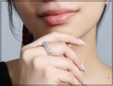 0.65 Carat (ctw) 10K White Gold Round Diamond Ladies Bridal Engagement Halo Ring With Matching Band Set