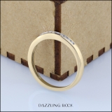 0.15 Carat (ctw) 10K Yellow Gold Round Diamond Ladies Anniversary Wedding Band Stackable Ring