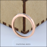 0.15 Carat (ctw) 14K Rose Gold Round Diamond Ladies Anniversary Wedding Band Stackable Ring