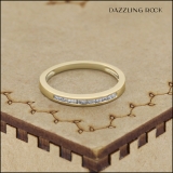 0.15 Carat (ctw) 14K Yellow Gold Round Diamond Ladies Anniversary Wedding Band Stackable Ring