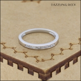 0.15 Carat (ctw) 10K White Gold Round Diamond Ladies Anniversary Wedding Band Stackable Ring