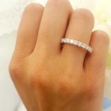 1.45 Carat (ctw) 18K Yellow Gold Round Diamond Ladies Wedding Anniversary Band Stackable Eternity Ring 1 1/2 CT