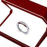 0.60 Carat (ctw) 14K White Gold Princess Cut Diamond Ladies Milgrain Anniversary Wedding Band Stackable Ring