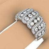 1.75 Carat (ctw) 14K White Gold Round Diamond Ladies Designer Cocktail Right Hand Ring 1 3/4 CT