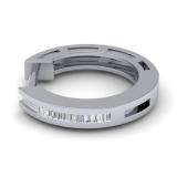 0.13 Carat (ctw) Sterling Silver Baguette Cut Diamond Ladies Mens Unisex Huggie Hoop Earrings