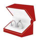 2.40 Carat (ctw) 14K White Gold Round White Diamond Ladies Engagement Bridal Ring Set