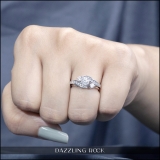 1.33 Carat (ctw) 14K White Gold Round Diamond Ladies Bridal Swirl Engagement Ring With Matching Band Set
