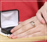 0.50 Carat (ctw) 10K Yellow Gold Round Diamond Ladies Swirl 3 Stone Bridal Engagement Ring With Matching Band Set 1/2 CT
