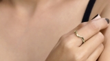 14K Yellow Gold Ladies Anniversary Wedding Stackable Contour Band Guard Ring