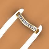 0.25 Carat (ctw) 14K Yellow Gold Round Cut Diamond Ladies Anniversary Wedding Band Stackable Ring 1/4 CT