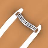 0.25 Carat (ctw) 14K White Gold Round Cut Diamond Ladies Anniversary Wedding Band Stackable Ring 1/4 CT