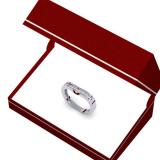 0.25 Carat (ctw) 14K White Gold Round Cut Diamond Ladies Anniversary Wedding Band Stackable Ring 1/4 CT