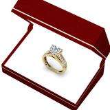0.70 Carat (ctw) 14K Yellow Gold Princess & Round Diamond Ladies Bridal Heart Shaped Promise Engagement Ring 3/4 CT