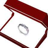 0.10 Carat (ctw) Sterling Silver Round Black Diamond Ladies Swirl Wedding Anniversary Ring 1/10 CT