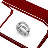 0.25 Carat (ctw) 14K White Gold Round Diamond Ladies Anniversary Wedding Band Enhancer Double Guard Ring 1/4 CT