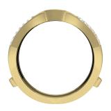 0.25 Carat (ctw) 18K Yellow Gold Round Diamond Ladies Anniversary Wedding Band Enhancer Double Guard Ring 1/4 CT