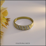 0.40 Carat (ctw) 18K Yellow Gold Plated Sterling Silver Round Cut Diamond Men & Womens Micro Pave Engagement Ring Trio Bridal Set