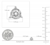 0.60 Carat (ctw) 10K White Gold Round Cut Diamond Ladies Solitaire Bezel Set Stud Earrings