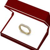 0.25 Carat (ctw) 14K Yellow Gold Round Cut Diamond Ladies Milgrain Anniversary Wedding Band Stackable Guard Ring 1/4 CT
