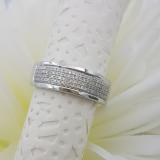 0.40 Carat (ctw) Sterling Silver Real Round Cut Diamond Men's Flashy Pinky Wedding Ring