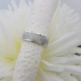0.40 Carat (ctw) Sterling Silver Real Round Cut Diamond Men's Flashy Pinky Wedding Ring