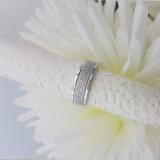0.40 Carat (ctw) Sterling Silver Real Round Cut Diamond Men's Flashy Pinky Wedding Ring