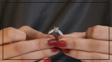 0.50 Carat (ctw) 14K White Gold Round Diamond Ladies Solitaire With Accents Bridal Split Shank Engagement Ring 1/2 CT