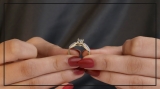 0.50 Carat (ctw) 18K Yellow Gold Round Diamond Ladies Solitaire With Accents Bridal Split Shank Engagement Ring 1/2 CT