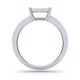 0.20 Carat (ctw) Sterling Silver Round Diamond Ladies Bridal Square Frame Micro Pave Promise Ring 1/5 CT