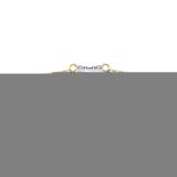 0.50 Carat (ctw) 10K Yellow Gold Princess & Round Diamond Ladies Solitaire With Accents Bridal Split Shank Engagement Ring 1/2 CT