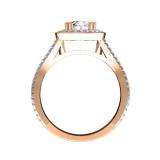 0.50 Carat (ctw) 10K Rose Gold Round Cut Diamond Ladies Semi Mount Bridal Engagement Ring 1/2 CT (No Center Stone)