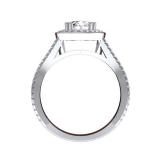 0.50 Carat (ctw) 14K White Gold Round Cut Diamond Ladies Semi Mount Bridal Engagement Ring 1/2 CT (No Center Stone)