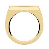 3.25 Carat (ctw) 14K Yellow Gold Princess Cut Diamond Men's Invisible Set Anniversary Wedding Band
