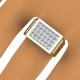 3.25 Carat (ctw) 14K Yellow Gold Princess Cut Diamond Men's Invisible Set Anniversary Wedding Band