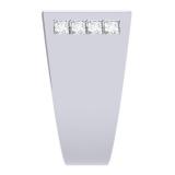 3.25 Carat (ctw) 18K White Gold Princess Cut Diamond Men's Invisible Set Anniversary Wedding Band