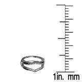0.50 Carat (ctw) Black Rhodium Plated 18K White Gold Round Black & White Diamond Ladies Anniversary Wedding Stackable Band 1/2 CT