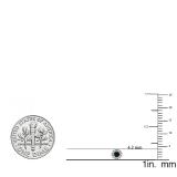 0.20 Carat (ctw) 14K Rose Gold Round Blue & White Diamond Ladies Cluster Halo Style Stud Earrings 1/5 CT