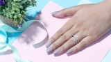 Dazzlingrock Collection 1.00 Ctw Round Cubic Zirconia Wedding Enhancer Ring for Women in 925 Sterling Silver