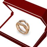 0.30 Carat (ctw) 14K Rose Gold Round Diamond Ladies Anniversary Wedding Band Enhancer Double Guard Ring 1/3 CT
