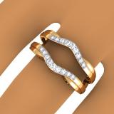 0.30 Carat (ctw) 14K Yellow Gold Round Diamond Ladies Anniversary Wedding Band Enhancer Double Guard Ring 1/3 CT