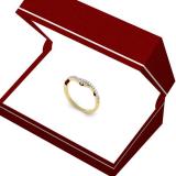 0.20 Carat (ctw) 18K Yellow Gold Round Cut Diamond Ladies Anniversary Wedding Band Guard Ring 1/5 CT