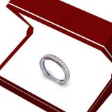 0.33 Carat (ctw) 14K White Gold Round Cut Diamond Ladies Milgrain Anniversary Wedding Stackable Band 1/3 CT