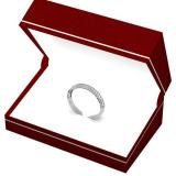 0.40 Carat (ctw) 14K White Gold Round Cut Diamond Ladies Anniversary Wedding Band Stackable Ring